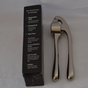 NTW ZULAY STAINLESS STEEL GARLIC PRESS TOOL SET INCLUDES